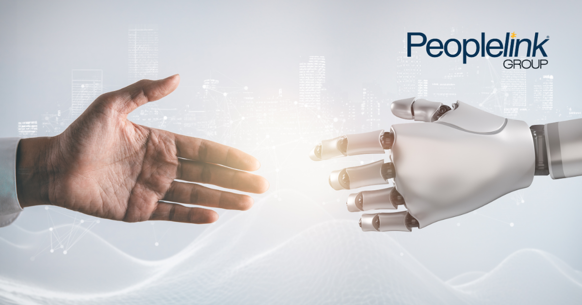 Robotic hand and human hand attempting a handshake.