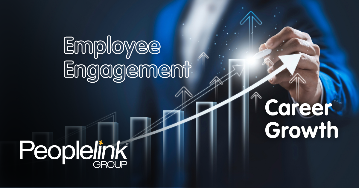 Employee staying engaged because of opportunities for career growth.